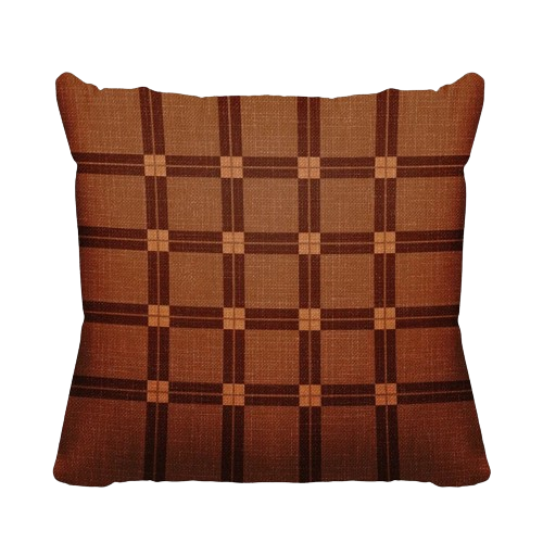 Plaid Spun Polyester Indoor/Outdoor Throw Pillow