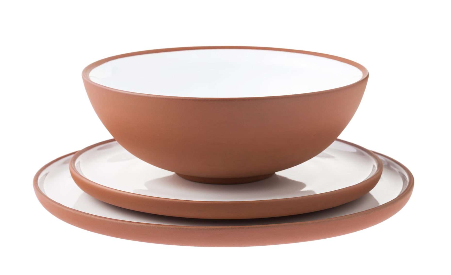 3 Piece Terracotta Dinnerware Set