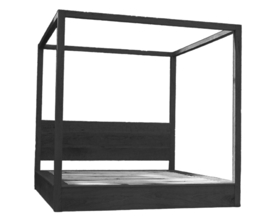 Low Solid Hardwood Platform Bed