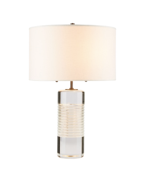 Tall Cut Crystal Table Lamp