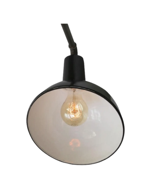Black Enamel Cast Iron Sconce