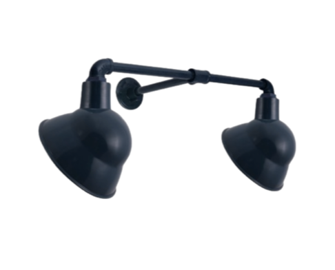 Dual Arm Emblem Sconce