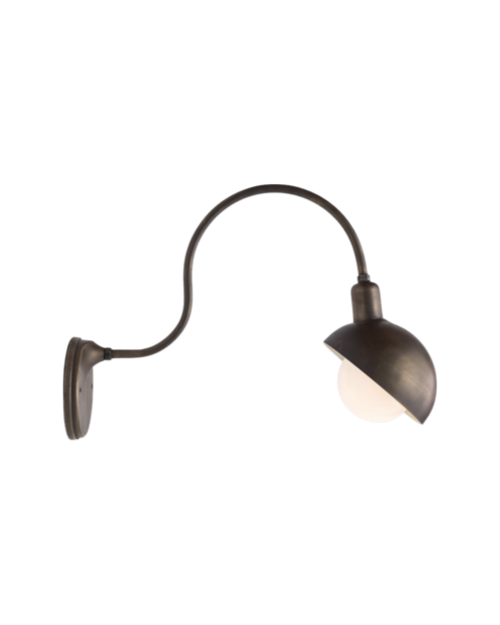 Large Brass Gooseneck Sconce