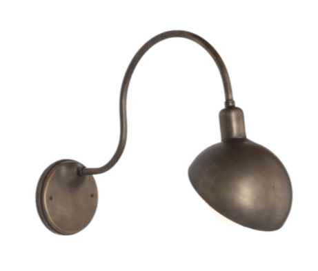 Large Brass Gooseneck Sconce