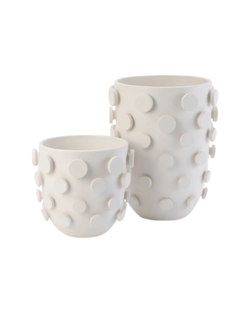 Dimensional Button Large Vase