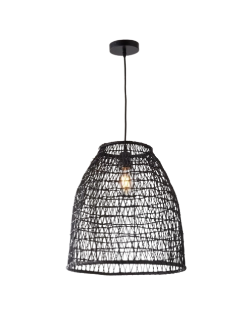 Rattan Basketweave Pendant