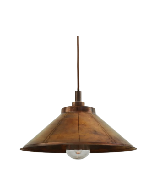 Nerissa Industrial Brass Pendant Light