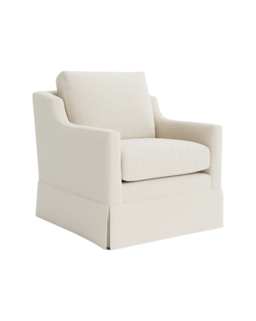Gigi Skirted Full Swivel Chair