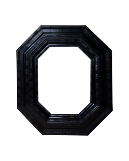 Ripple & Wave Ebonized Mirror