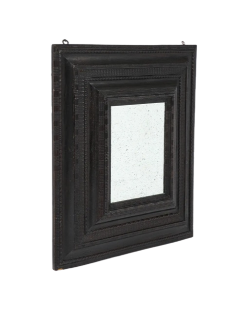 Italian Carved Ebonized Mirror