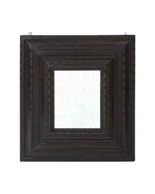 Italian Carved Ebonized Mirror