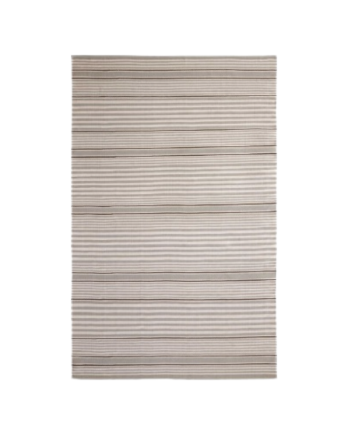 Rugby Stripe Platinum Rug
