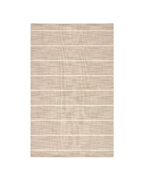 Cape Cod Handmade Stripe Tan Area Rug
