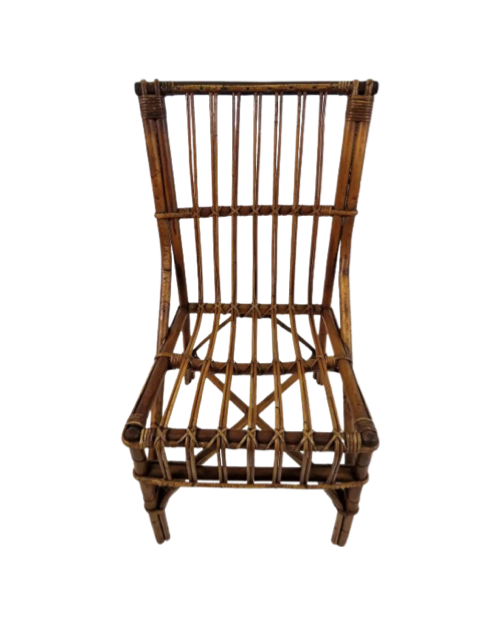 Rattan & Twig Dining Chairs, Set of 6