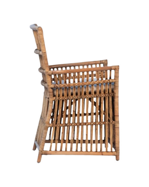 Bamboo And Rattan Dining Armchair