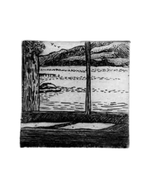 View From The Studio Etching