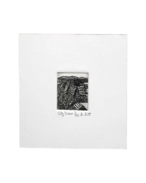San Francisco City View Etching