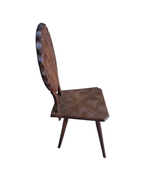 Antique Carved Wood Chair