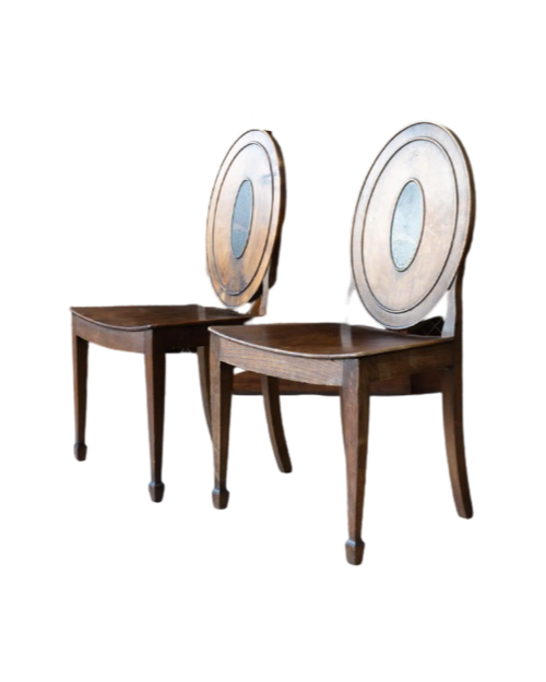 Pair of 18th Century Hall Chairs