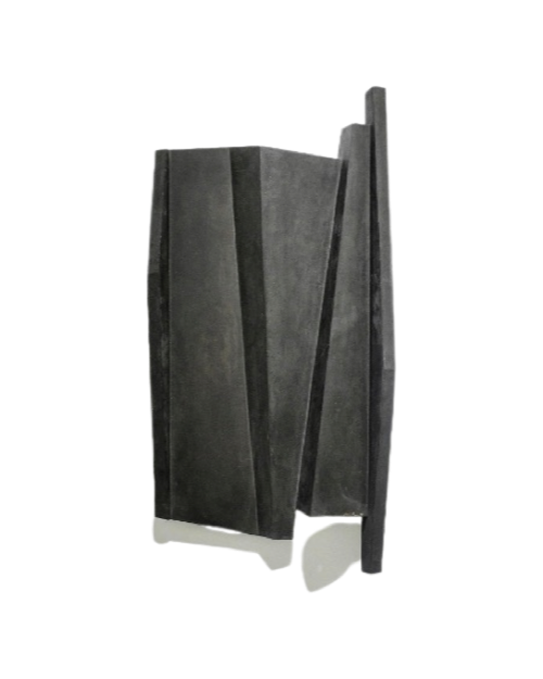 Minimalist Abstract Black Wall Sculpture