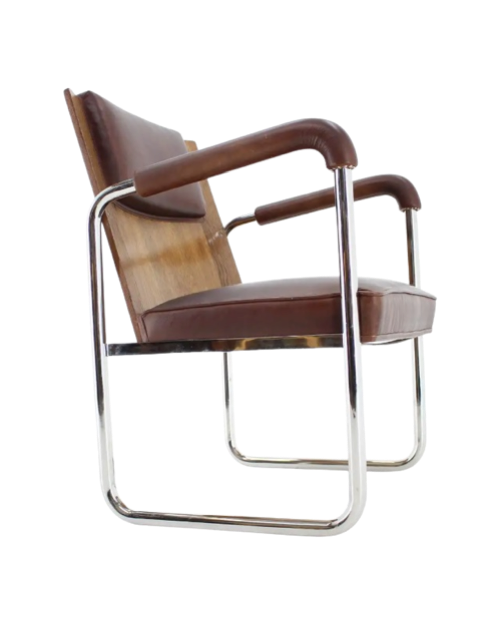 Charles University Chrome Armchair