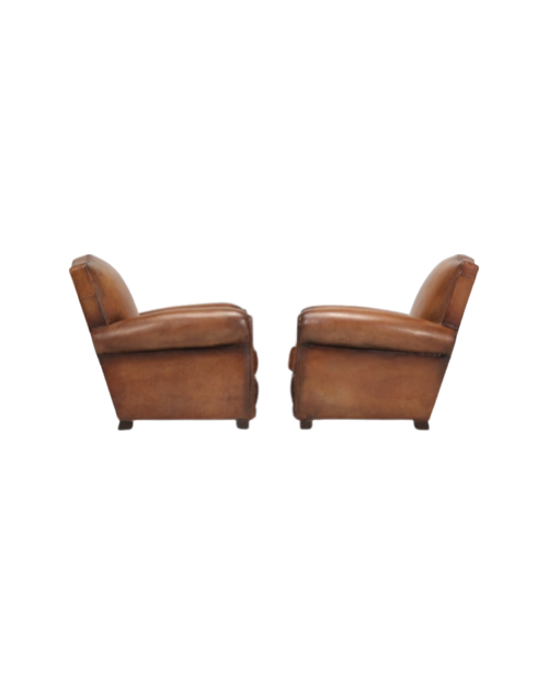 Pair of Moustache Back Style Club Chairs