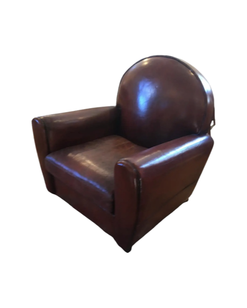 French Leather Club Chair