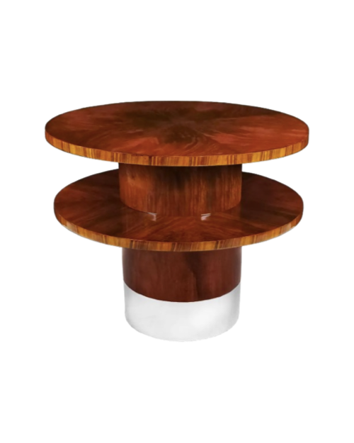 Walnut Art Deco Center Table