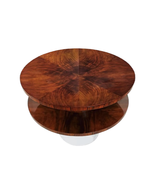 Walnut Art Deco Center Table