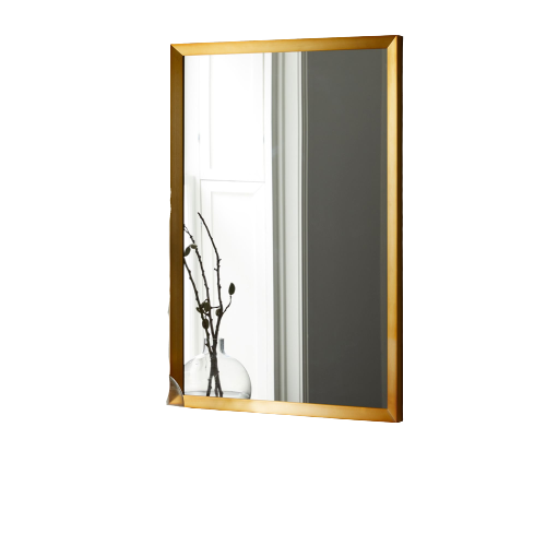 Thick Frame Metal Rectangle Wall Mirror