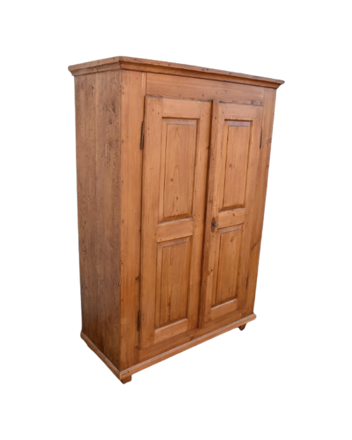 Antique Pine Two Door Armoire