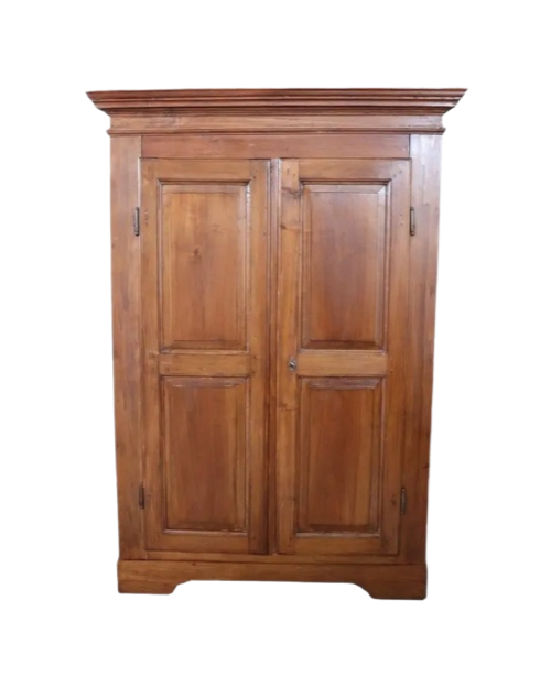Antique Solid Poplar Wood Wardrobe