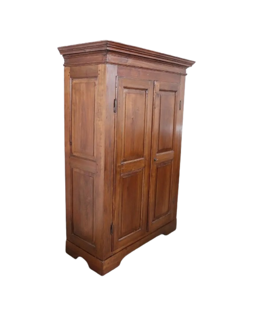 Antique Solid Poplar Wood Wardrobe