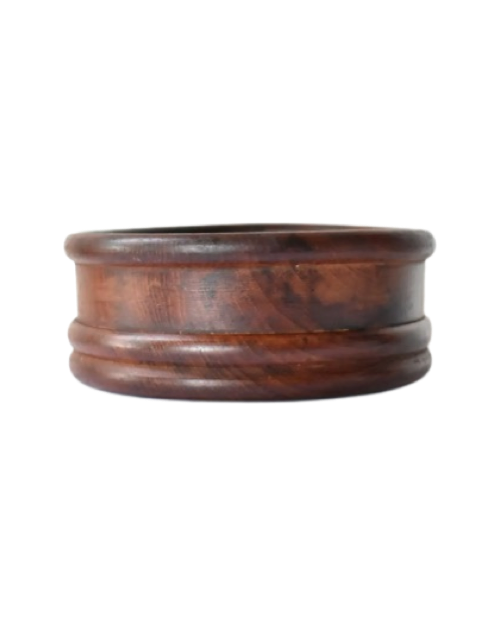 Vintage Turned Wood Salad Bowl