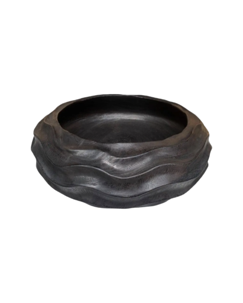 Mango Wood Bowl With Burnt Finish