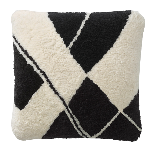 Sketch Wool Diamond Pillow Cover