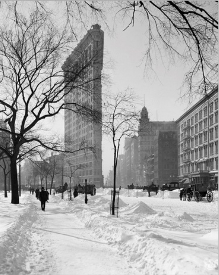 Flatiron Building After a Snowstorm