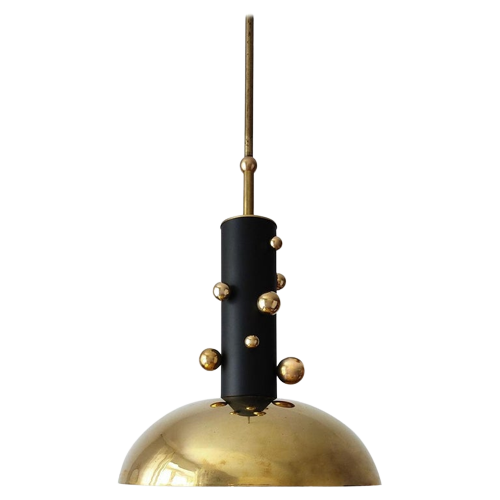 Sculptural Bubble Brass Pendant Light