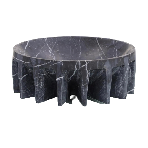 John Richard Elevated Black Marble Bowl