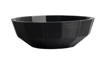 Black Striped Bowl