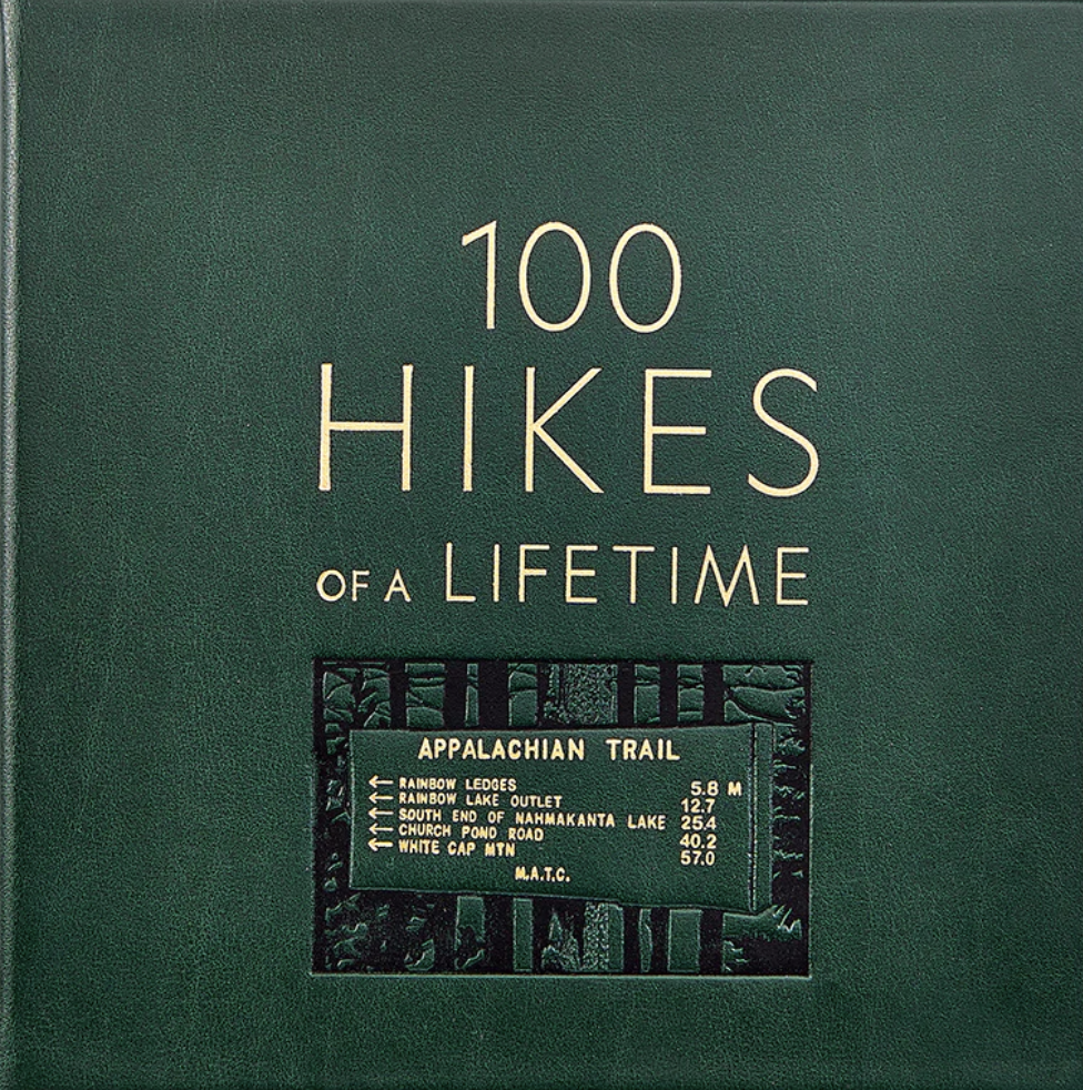 100 Hikes of A Lifetime Leather-Bound Book