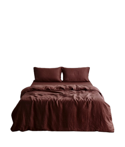Cacao 100% French Flax Linen Bedding Set