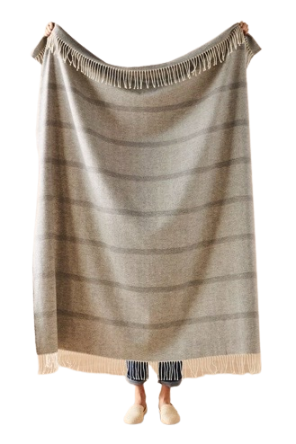 Lands Downunder Montauk Striped Herringbone Throw Blanket