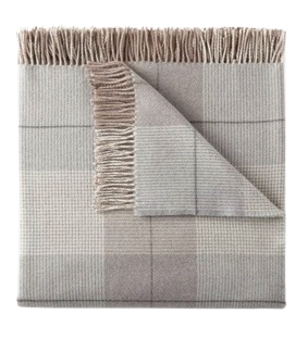 Peacock Alley York Plaid Fringe Throw Blanket