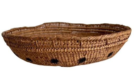 Vintage Brazilian Yanomami Hand-Woven Basket