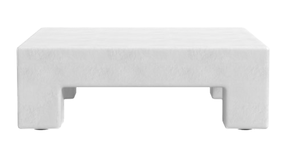 Matte White Square Coffee Table