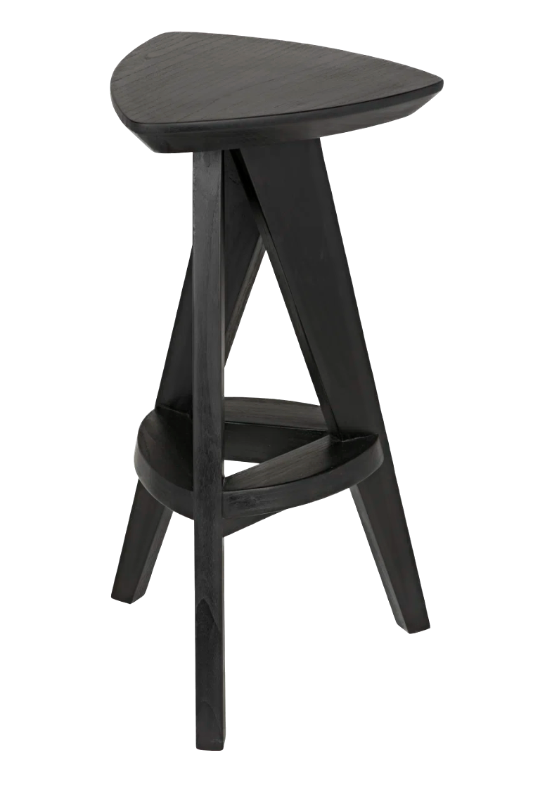 Noir Twist Counter Stool