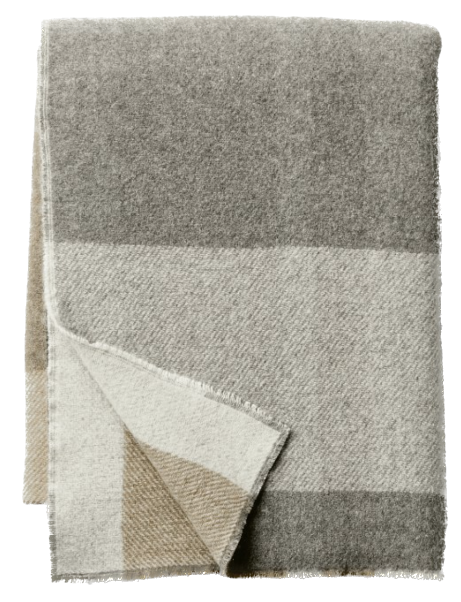 Cashmere Plaid Double Side Throw