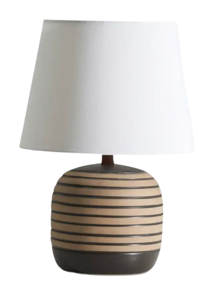 Marshal Studios Walnut & Ceramic Table Lamp