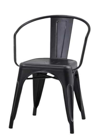 Larkin Industrial Metal Dining Chair, Set of 2
